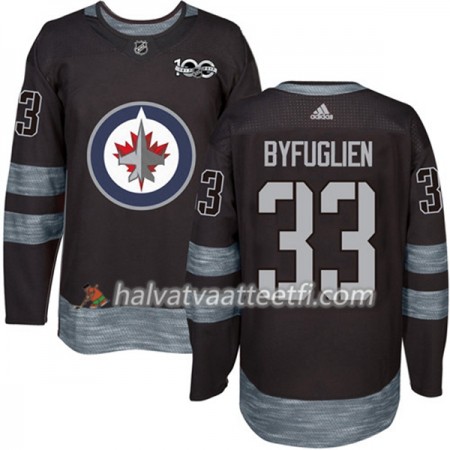 Miesten NHL Winnipeg Jets Pelipaita Dustin Byfuglien 33 1917-2017 100th Anniversary Adidas Musta Authentic